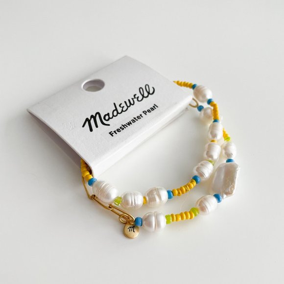 Madewell Two-Pack Freshwater Pearl Seed Bead Bracelet Set - Picture 3 of 4